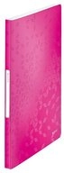 LEITZ Aktenordner 1 Sichtbuch mit 40 H&uuml;llen WOW Pr&auml;sentationsmappe - pink