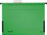LEITZ Hefter H&auml;ngetasche ALPHA A4 Karton gr&uuml;n