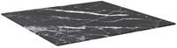 vidaXL Tischplatte, Schwarz 60x60 cm 6 mm Hartglas in Marmoroptik