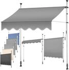 KESSER Klemmmarkise mit Handkurbel f&uuml;r Terrasse, Balkon & Garten UV-best&auml;ndig,