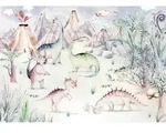 Komar Vliestapete Digitaldruck Vlies - Dino Playground - Gr&ouml;&szlig;e 400 x 280 cm,...