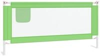 vidaXL Bettschutzgitter, Kleinkind-Bettschutzgitter Gr&uuml;n 190x25 cm Stoff