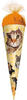 Roth Schultüte Katzenparty, 22 cm, rund, orangefarbiger Tüllverschluss,...