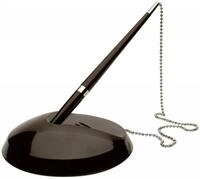 Connect Kugelschreiber Kugelschreiberst&auml;nder mit Kette schwarz