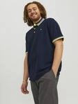 Poloshirt "JJEPAULOS POLO SS NOOS PLS", Herren, Gr. 4XL, blau (schwarz navy), Piqu&eacute;,