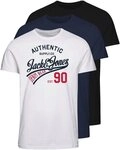 Jack & Jones Rundhalsshirt JJETHAN TEE SS CREW NECK 3PK MP NOOS (Packung,...