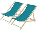 ECD Germany Gartenliege Holz Liegestuhl Beachstuhl klappbarer Strandstuhl...