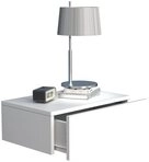 VCM Nachttisch Usal M 45 15x45x30cm (1-St), Nachtschrank, Wandschublade,...