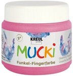 C. KREUL Bastelfarbe MUCKI Funkel-Fingerfarbe, 150 ml