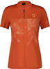 Scott Radtrikot Scott W Trail Flow Zip S/sl Shirt Damen beige|orange