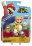Super Mario Actionfigur Nintendo Super Mario Figur Cat Mario with Superball, 10 cm