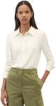 Langarmbluse MARC O'POLO, Damen, Gr. L, wei&szlig; (sanftes wei&szlig;), Obermaterial: 97%