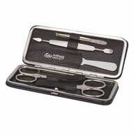 ERBE Manik&uuml;re-Pedik&uuml;re-Set Erbe Manik&uuml;re B&uuml;geletui Braun 5-teilig, 1-tlg.