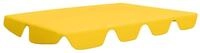 vidaXL Pavillon-Ersatzdach Ersatzdach f&uuml;r Hollywoodschaukel Gelb...