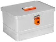 ALUBOX Aufbewahrungsbox mit Deckel Werkzeugkiste Alukiste, umlaufende...