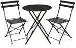 SVITA Balkonset BERLIN, (Set, 3-tlg., Bistro-Set), Tisch mit 2 St&uuml;hlen,...
