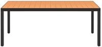 vidaXL Gartentisch, Garten-Esstisch WPC Aluminium 185 x 90 x 74 cm Braun