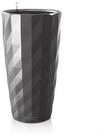 Lechuza&reg; Blumentopf Diamante Premium 40 Komplettset anthrazit metallic