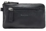 bugatti Schl&uuml;sseltasche Sempre, Leder schwarz