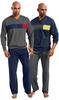 le jogger® Pyjama (Packung, 4 tlg., 2 Stück) mit Colourblock-Einsätzen