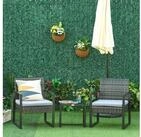 Outsunny Sitzgruppe Gartenm&ouml;bel mit Kissen Garten, (Balkonm&ouml;bel Set, 3-tlg.,...