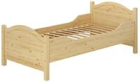 ERST-HOLZ Massivholzbett Hohes Holzbett f&uuml;r Senioren 90 x 200 cm Einzelbett