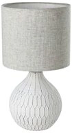 EGLO Tischleuchte BELLARIVA 3, ohne Leuchtmittel, Nachttischlampe mit Boho-Muster und
