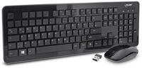 Inline Design Desktop, Tast.-Maus Set, USB 2,4GHz, max. 1600dpi, schwarz...