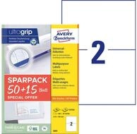 Avery Zweckform Etiketten 130 Etiketten 6604 wei&szlig; 210,0 x 148,0 mm