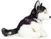Teddy Hermann® Kuscheltier Husky 30 cm, schwarz/weiß, zum Teil aus recyceltem