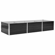 vidaXL Hochbeet, Garten-Hochbeet Anthrazit 240 x 80 x 45 cm Verzinkter Stahl
