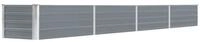 vidaXL Hochbeet, Garten-Hochbeet Verzinkter Stahl 320&times;40&times;45 cm Grau