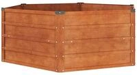 vidaXL Hochbeet, Kr&auml;uterhochbeet Rostig 129x129x45 cm Cortenstahl