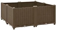 vidaXL Hochbeet, Kr&auml;uterhochbeet 80x80x38 cm Polypropylen