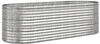 vidaXL Hochbeet Hochbeet Pulverbeschichteter Stahl 224x80x68 cm Silbern (1 St)