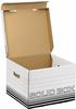 Leitz Leitz Solid Aufbewahrungsbox 6118 Mit Klappdeckel Größe M Weiß Karton...