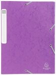 EXACOMPTA Archivcontainer 10x Archivbox R&uuml;cken 40mm Karton +3 Klappen Gummizug...