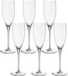 LEONARDO Sektglas POESIA, 6-tlg., Kristallglas, 250 ml, 6-teilig