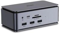 Lindy DST-Pro - Dockingstation - f&uuml;r Laptop - USB-C Smartphone-Ladeger&auml;t