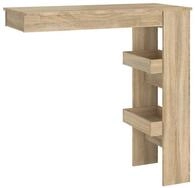 vidaXL Esstisch, Wand-Bartisch Sonoma-Eiche 102x45x103,5 cm Holzwerkstoff