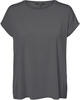 Vero Moda T-Shirt Basic Stretch T-Shirt VMAVA 5157 in Grau