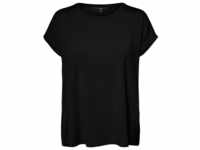 Vero Moda T-Shirt Basic Stretch T-Shirt VMAVA 5157 in Schwarz