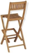 vidaXL Barhocker, Klappbare Garten-Barhocker 2 Stk. Massivholz Teak