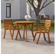 vidaXL Gartentisch vidaXL Gartentisch &Oslash; 85 cm Massivholz Akazie