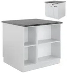 Vicco Unterschrank Fame-Line, Wei&szlig; Landhaus/Wei&szlig;, 90 mit Schublade, ohne
