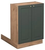 Vicco Unterschrank Fame-Line, Gr&uuml;n-Gold Landhaus/Eiche, 60 cm ohne...