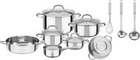 GSW Topf-Set Montreal, Edelstahl (Set, 14-tlg., Kochtopf 14/16/20/24 cm,