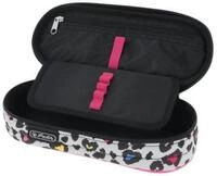 Herlitz Federtasche Sch&uuml;leretui Faulenzer Polyester 215x95mm Wild Neon