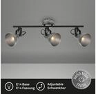 Briloner Leuchten Deckenleuchte Deckenlampe Wandlampe Innen Wohnzimmer E14, ohne