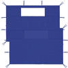 vidaXL Pavillon-Seitenwände mit Fenstern 2 Stk. blau (3070418)